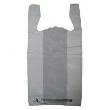 INTEPLAST IBS IBS 11.5x6.5x22 12.5mic 1/6bbl PLAIN Tshirt bag White 1000, 1000PK NONPR11A